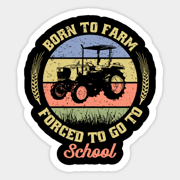 farmer,tractor,farm retro,gift,gifts Sticker by teenices